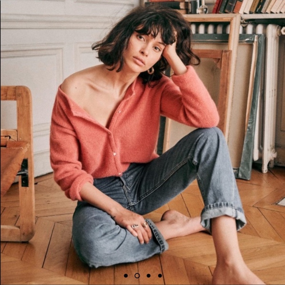 Sezane Gaspard Jumper Peony Size xs